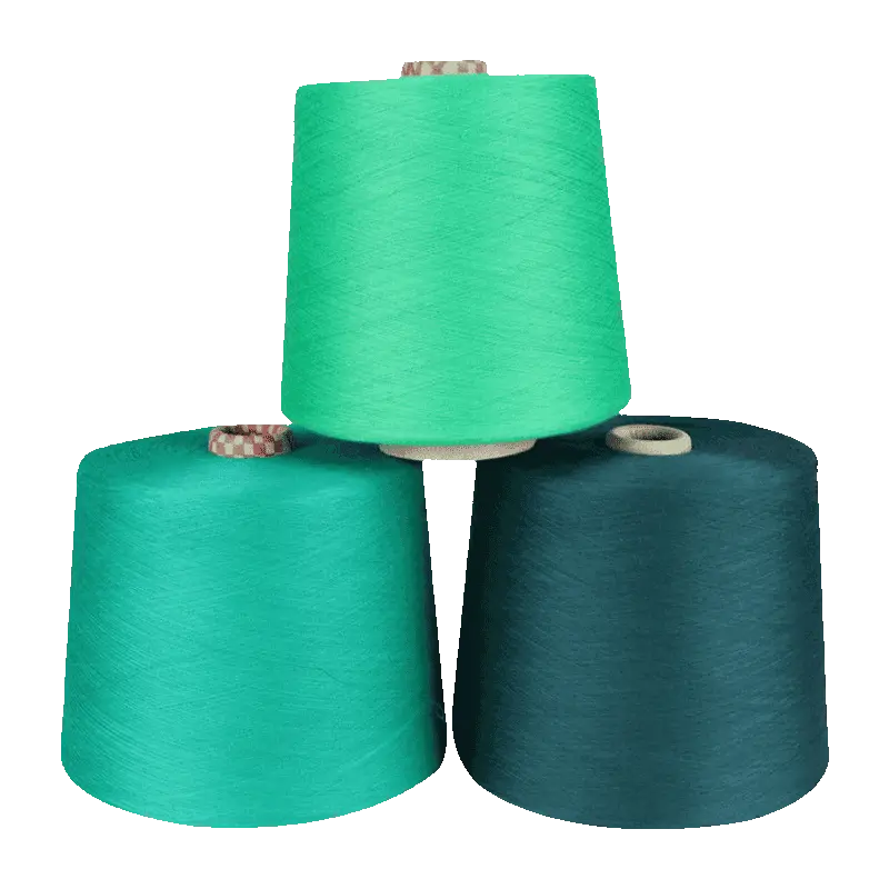 product-Elastic-Core-Spun-Yarn-1.webp 47% Viscose 26% PBT 22% Nylon 5% Lurex Crystal Core Spun Yarn - Image 1